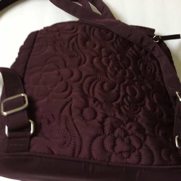 Vera Bradley Plum and Floral Quilted Backpack - Picture 10 of 15